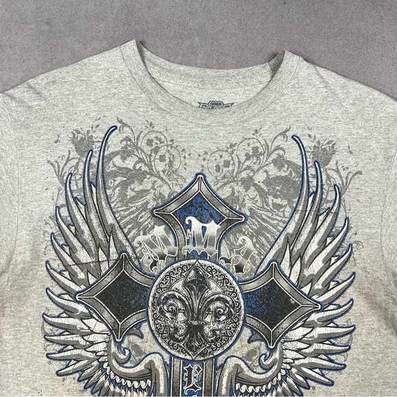 MMA Elite Vintage Cross Graphic Tee Y2K - Picture 3 of 4